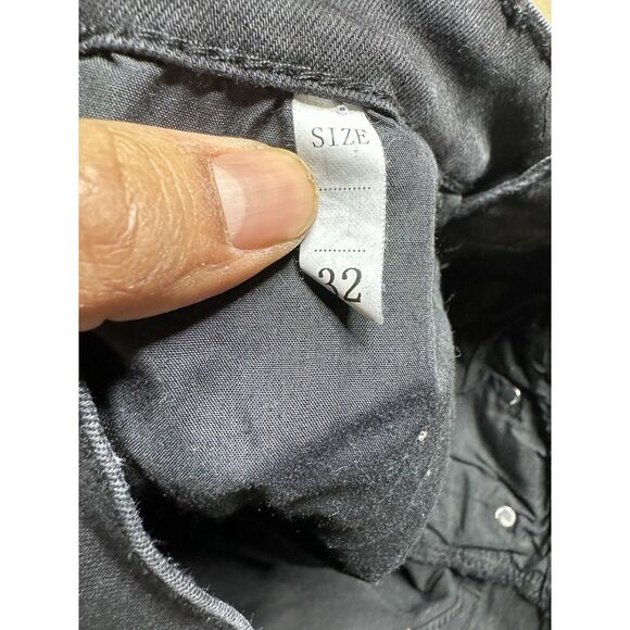 Amiri REAR Black straped Jeans Size 32 Authentic Retail $1500 - Picture 10 of 12